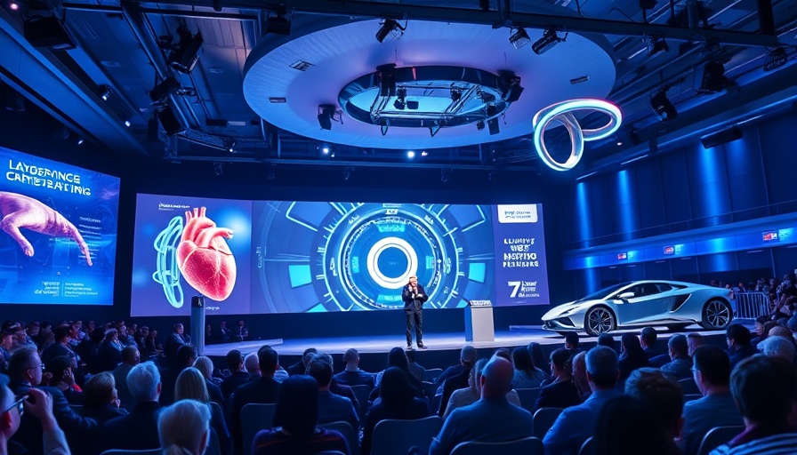 Emerging technology trends presented at a tech conference.