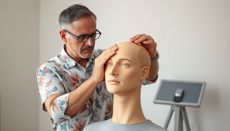 Man demonstrating acupressure techniques for glowing skin.