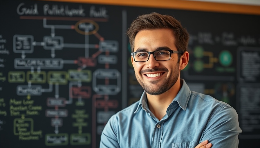 Confident presenter discussing AI multi-agent workflows and Mixture of Experts
