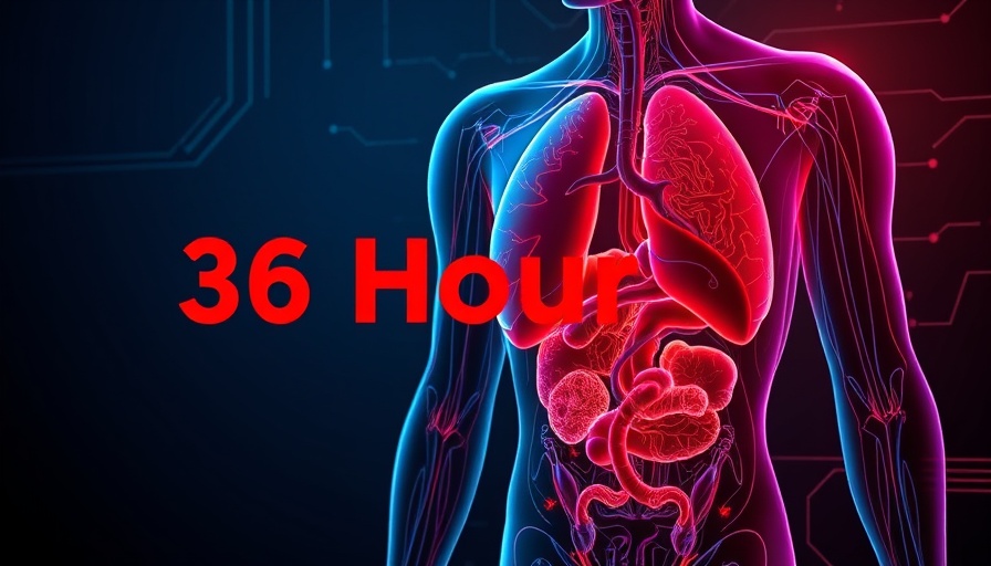 Illustration of human anatomy showing fasting impact