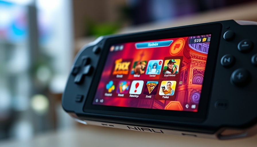 Asus ROG Ally handheld console close-up showing game screen.