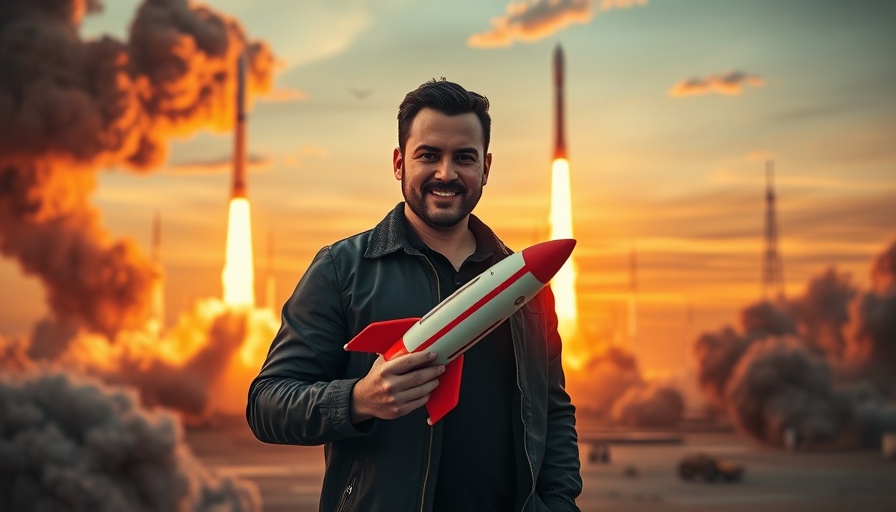 Starship Flight Test scene with rocket launches and model.