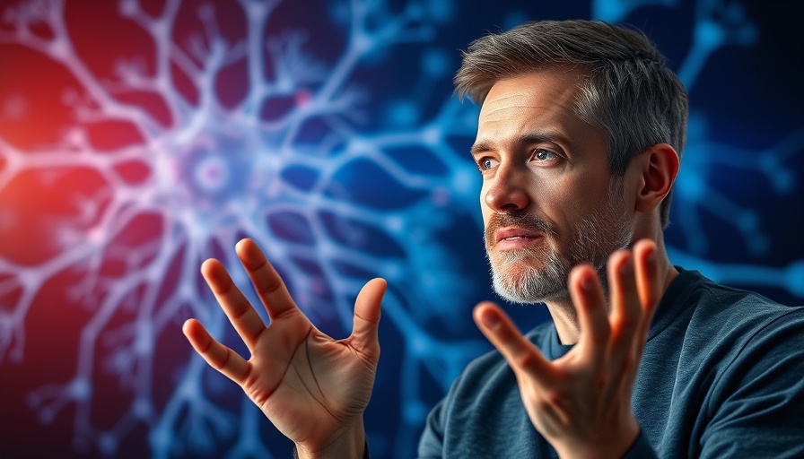 Immune health discussion with neuron network background.