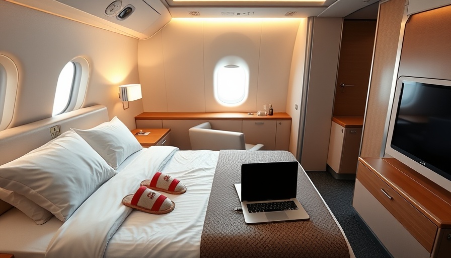 Luxurious Emirates first-class suite emphasizing comfort and design.