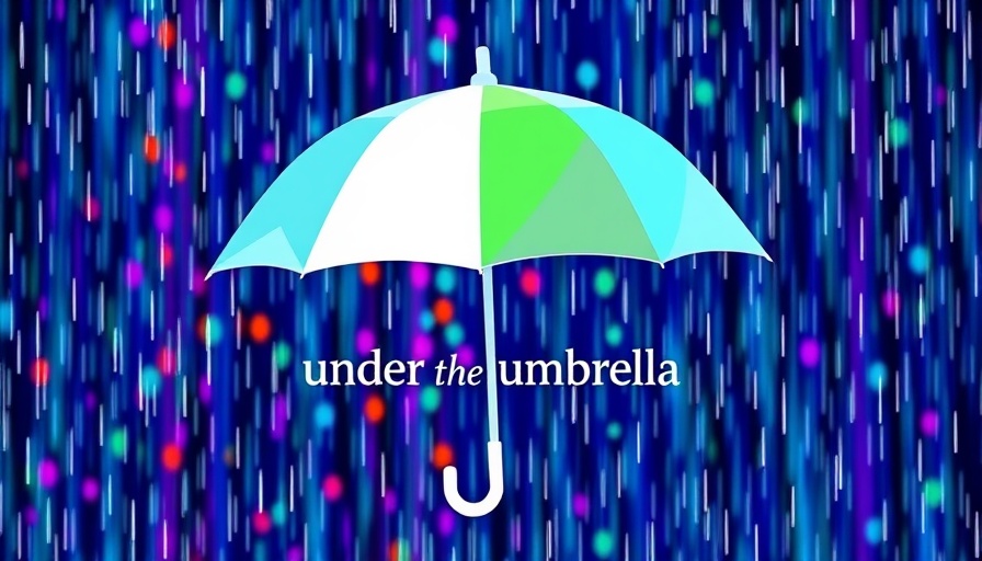 Colorful umbrella design illustration for local Ohio news.