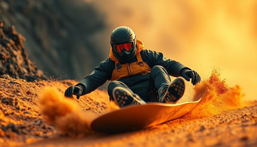 Volcano boarding adventure on a steep slope in Nicaragua.