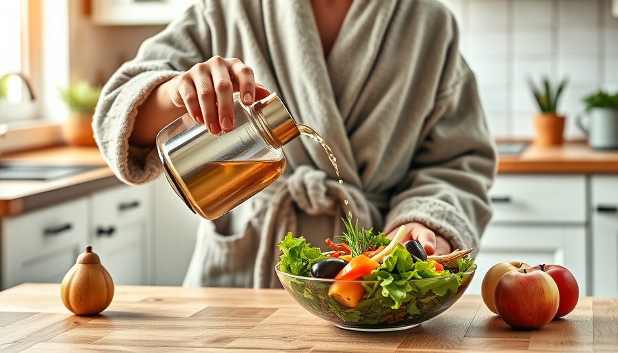 Holistic living: preparing healthy meals in a cozy home.