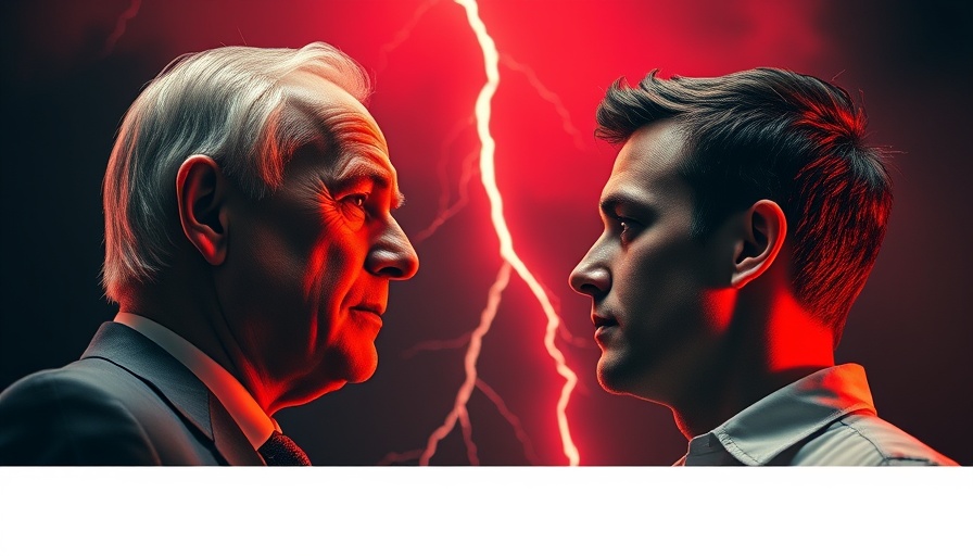 Two men fact-checking dietary fat and LDL levels, lightning background.
