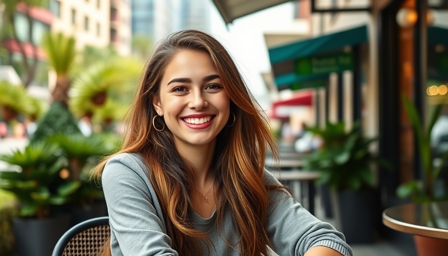 Young woman enjoying chiropractic care benefits outdoors.
