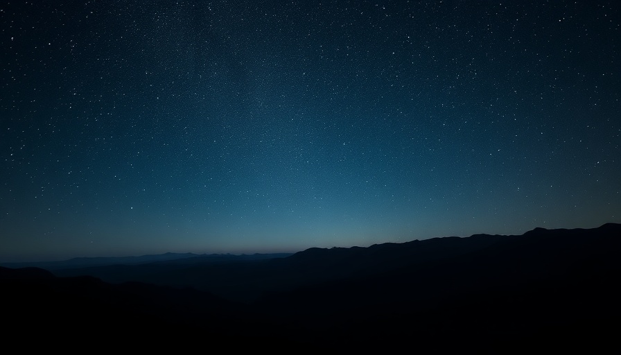 Starry night sky over mountains reflecting holistic living.