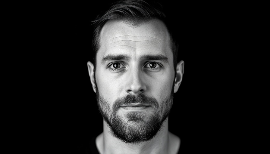 Black and white portrait of a man promoting immune system boost.
