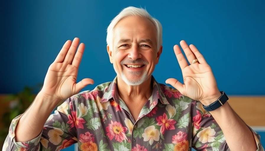 Practical breath support techniques: man demonstrating acupressure.