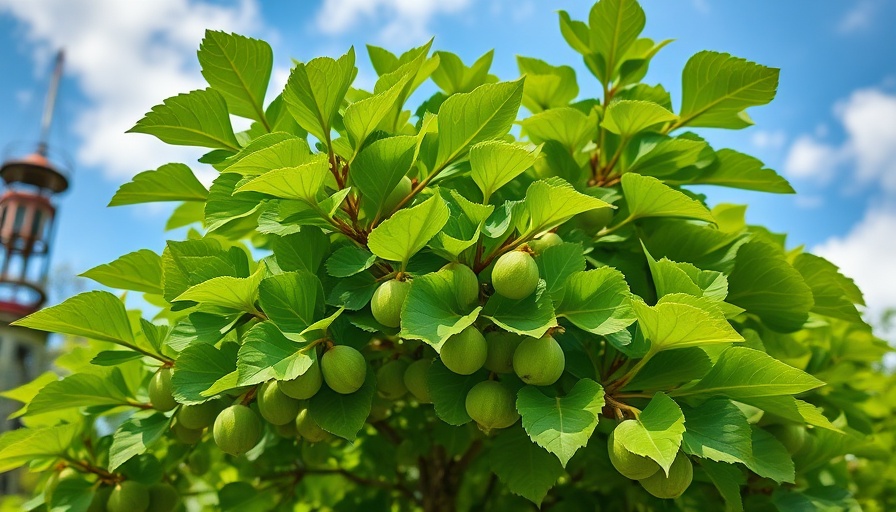 Vibrant fig tree in garden, showcasing benefits of fig leaves.
