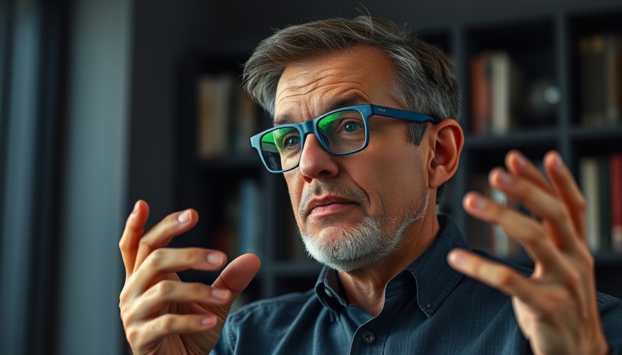 Middle-aged man discussing foods that starve cancer, indoor setting.