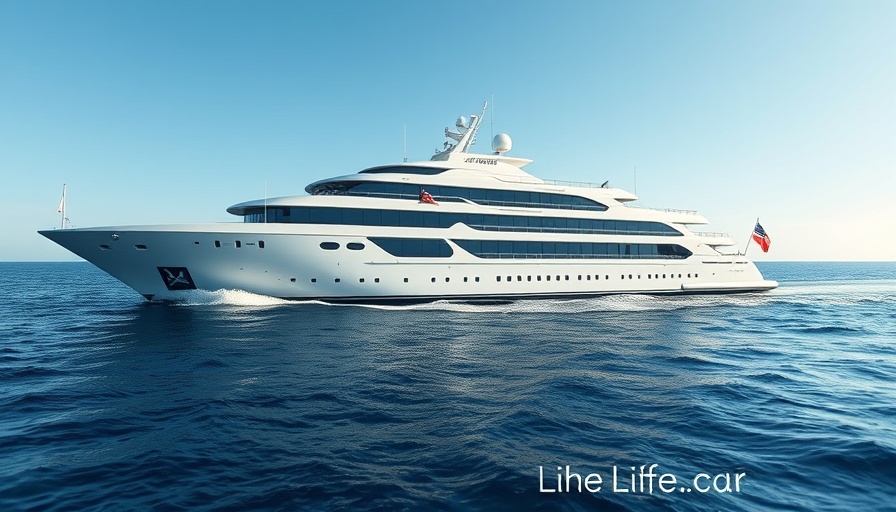 Luxury cruise ship on calm waters, clear day