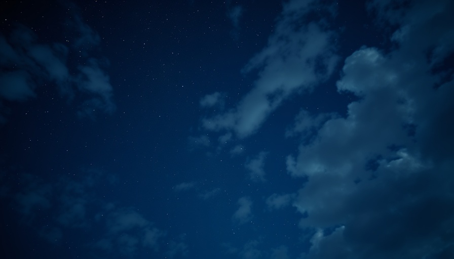 Tranquil starry night sky embracing holistic living.