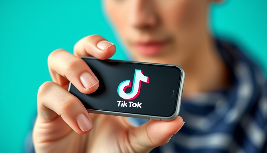 Smartphone displaying TikTok logo for travel ads, vibrant background.