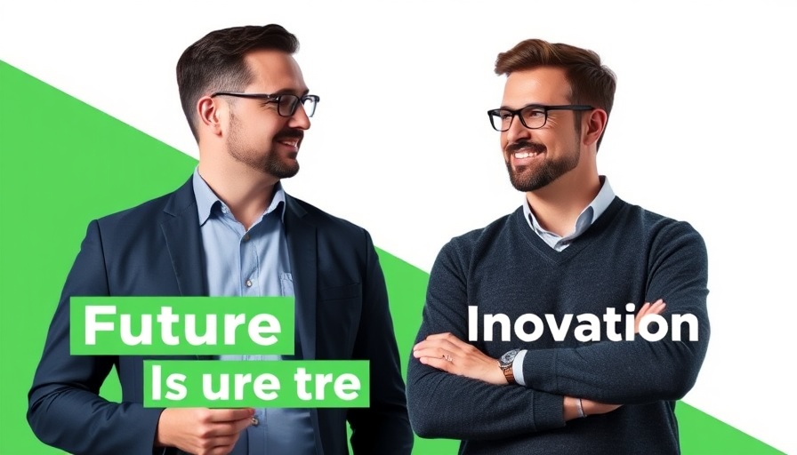 AI and the Fragile Nature of Innovation promotional image with two men.