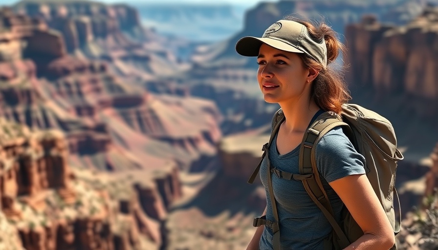 Adventurous hiker backpacking in Canyonlands National Park