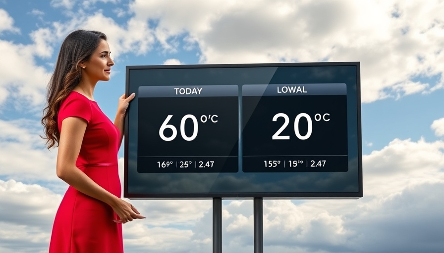 Local Ohio news weather forecast showing temperature differences