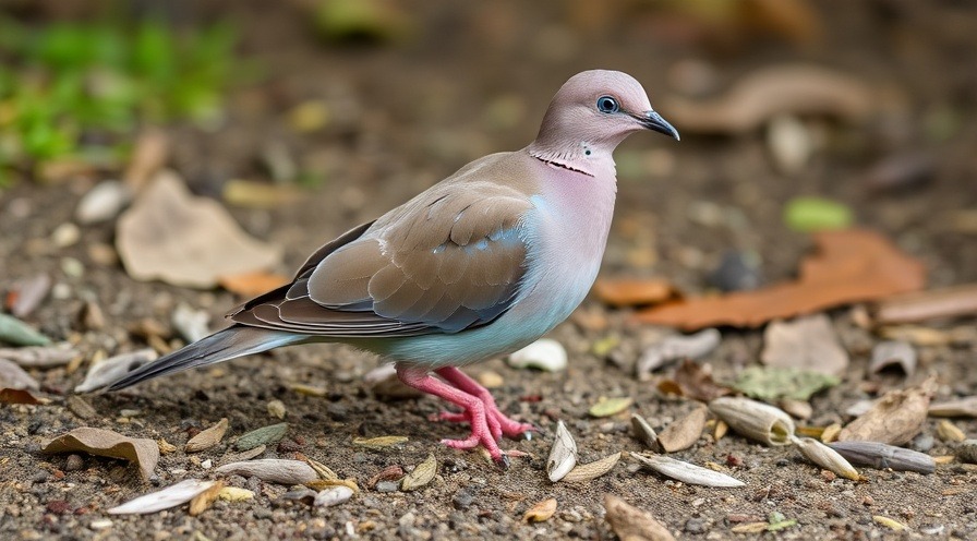 A stunning blue-eyed ground dove perched gracefully on a branch.
