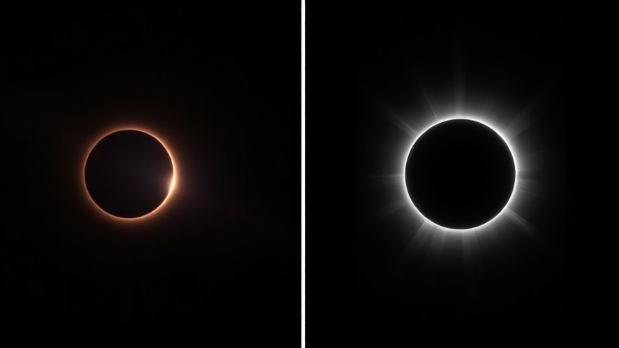 NASA's 2025 solar eclipse forecast featuring two celestial events