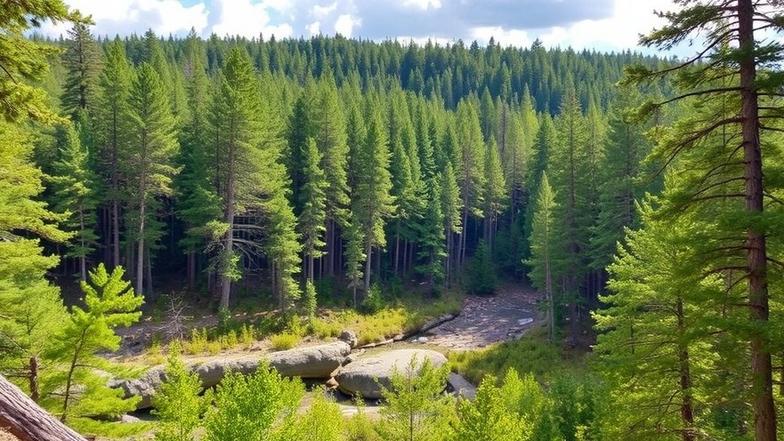 Scenic view of Wayne National Forest showcasing lush greenery and wildlife.