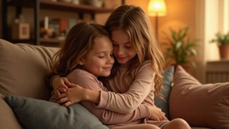 2 siblings loving each other