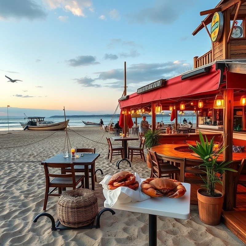 Crab Restaurant on the Beach