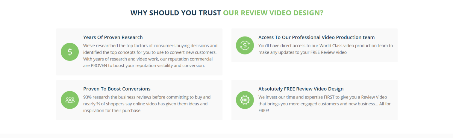 Trust Our Video Design