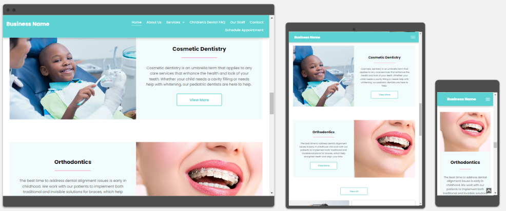 Pediatric Dental Website