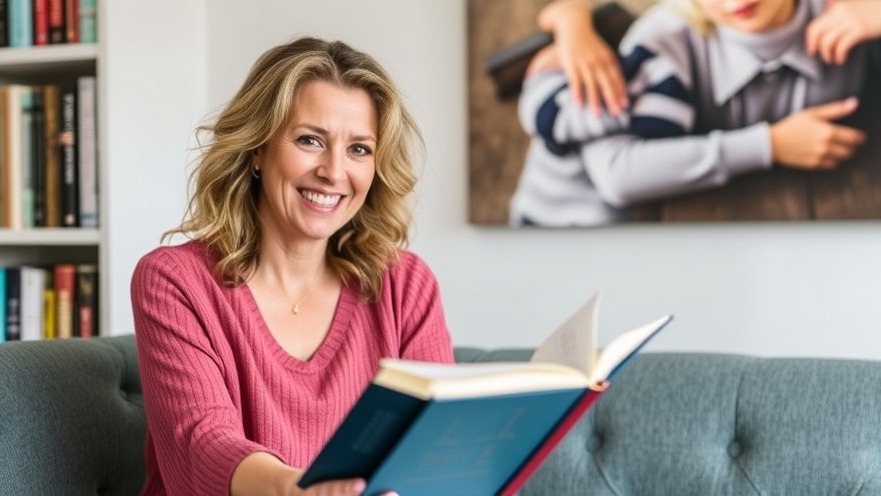 Inspirational female author confidently coaching on book writing benefits.