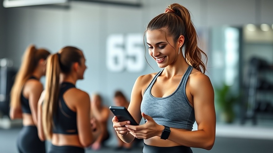 Authenticity in fitness business: Woman influencer engaging genuinely with followers.