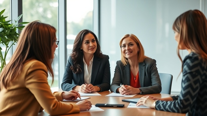 Empowered women in a business meeting discussing course creation and entrepreneurship.