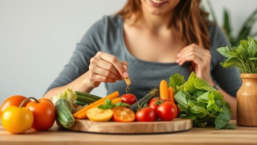 Women eating a healthy diet with colorful fruits and vegetables.