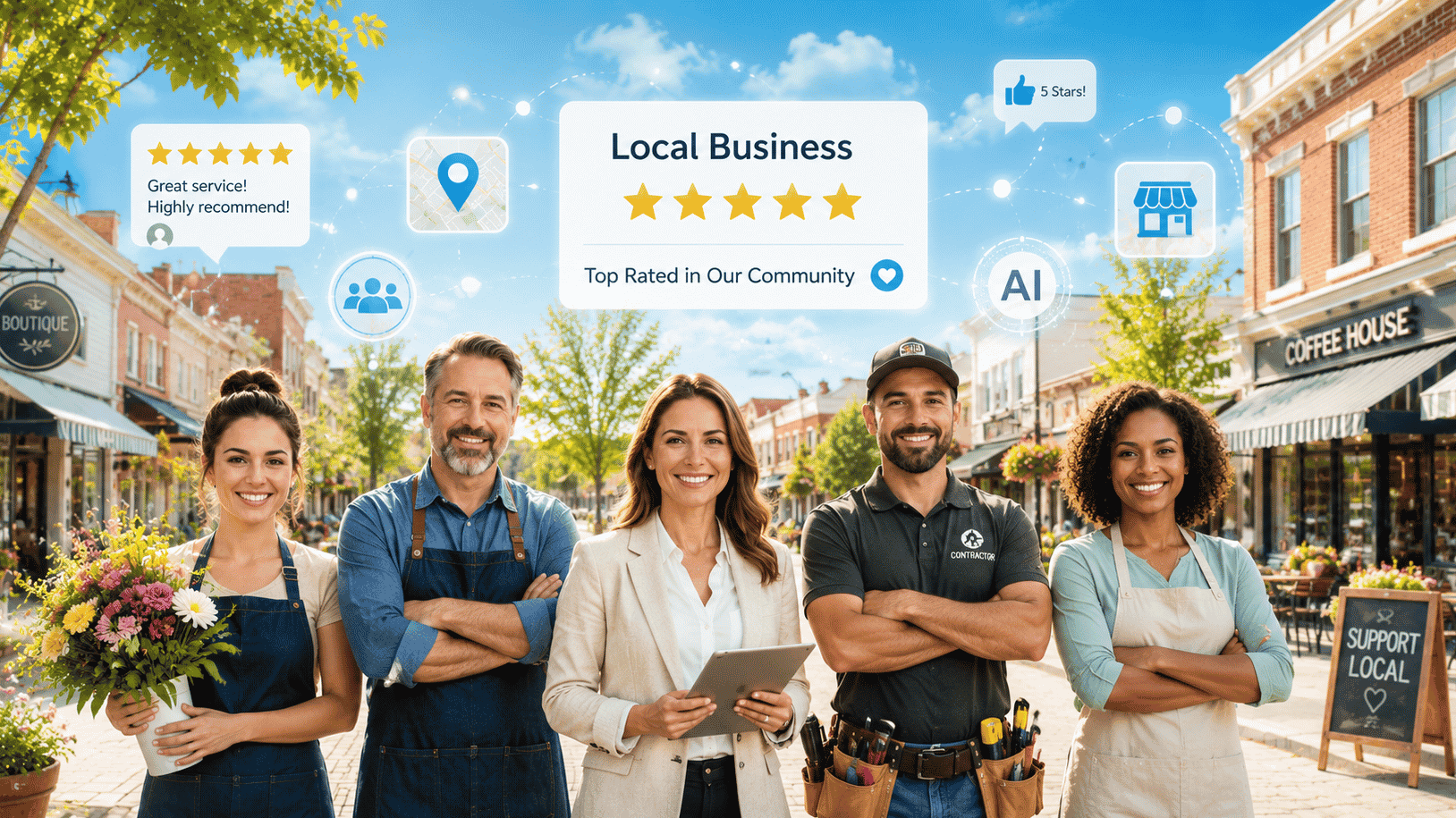 local businesses growing  with marketing