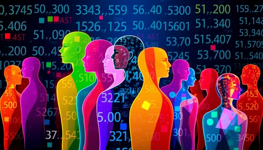 Abstract figures with credit scores, VantageScore 4.0 concept