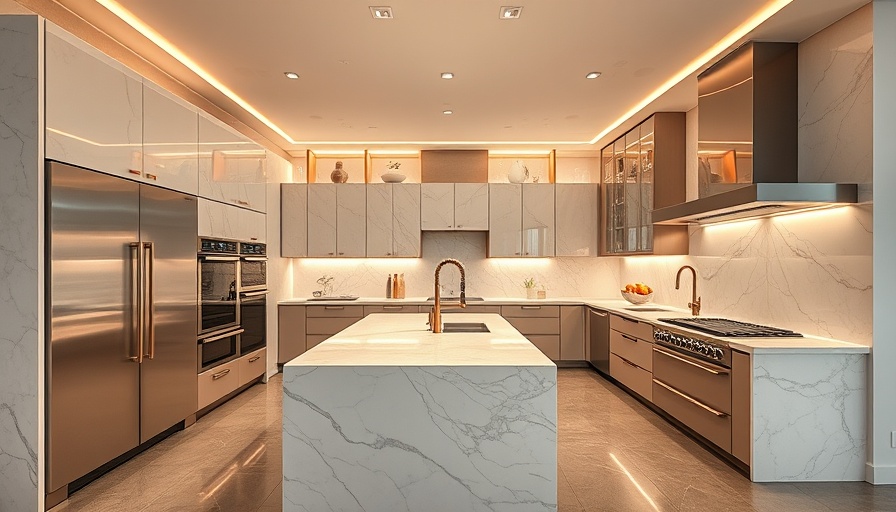 Luxury real estate kitchen in Las Vegas with modern design