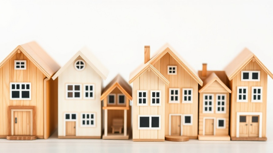 Colorful miniature houses depicting national housing emergency insights.