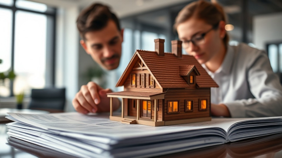 Discussion over mortgage origination forecast 2026 with model house.