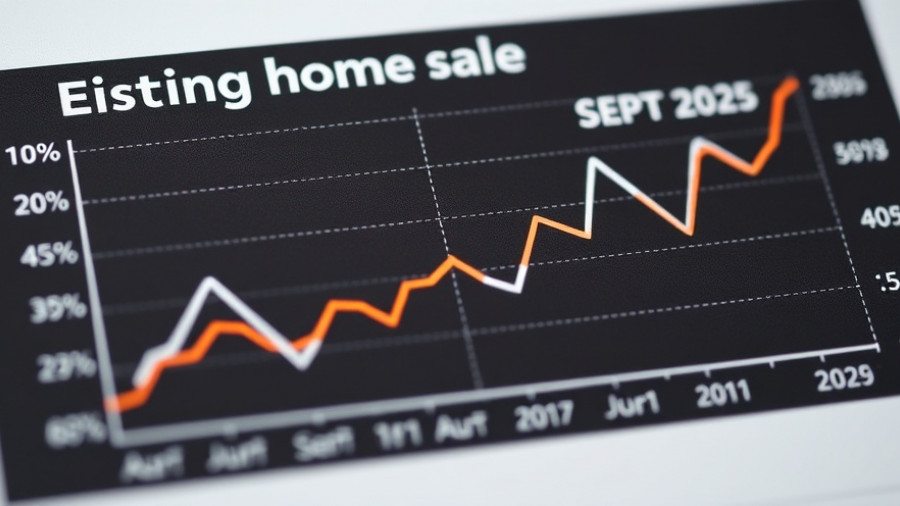 Line graph showing existing home sales trends firming up in September.