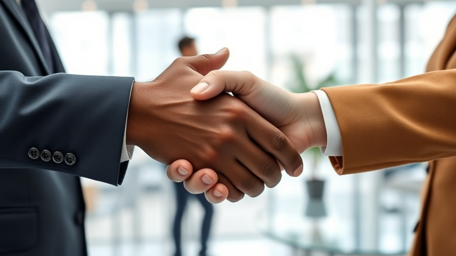 Close-up of handshake symbolizing Fannie Mae leadership changes.