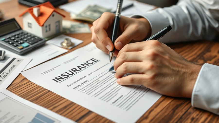 Close-up of private mortgage insurance signing for first-time buyers.