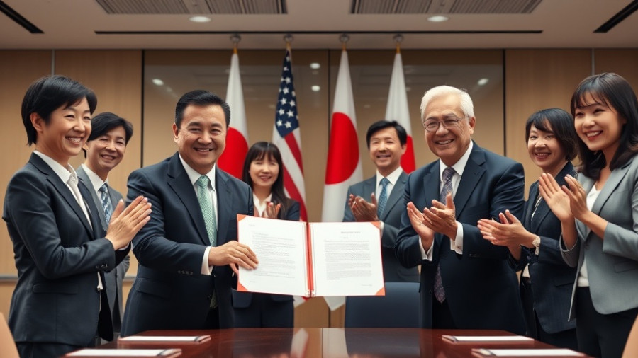 Florida Realtors Japan-America Real Estate Coalition signing ceremony in conference.
