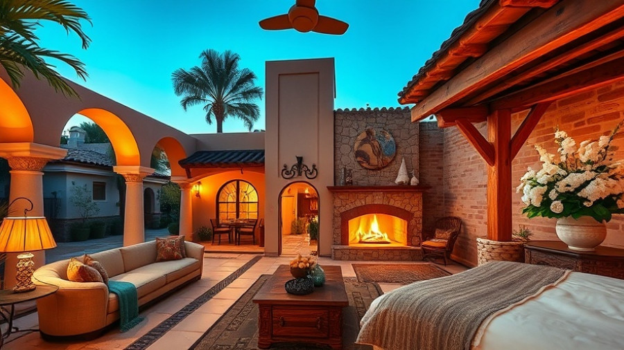 Luxurious interiors with cozy fall staging for real estate.