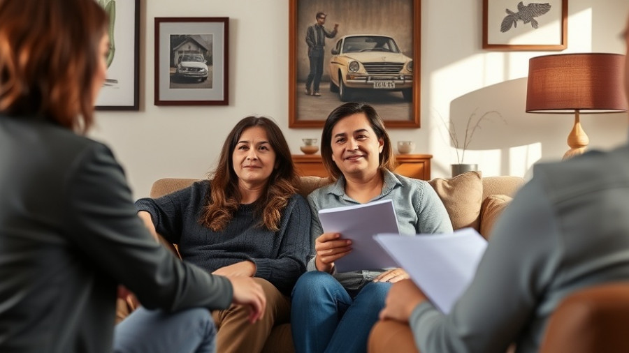 Couple discussing pre-listing inspections with agent in cozy home.