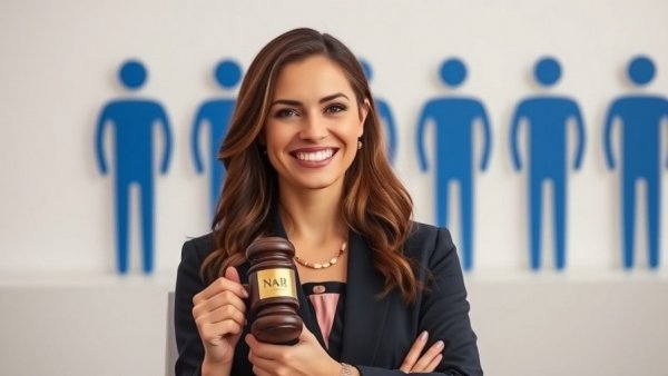 NAR Strategic Plan 2026: Smiling woman with gavel and logo.