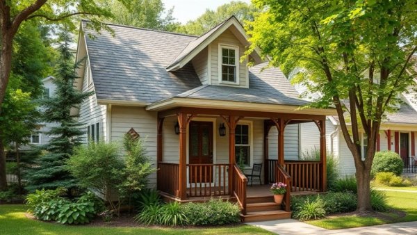 Charming cottage home displaying FHA loan inspection requirements setting.