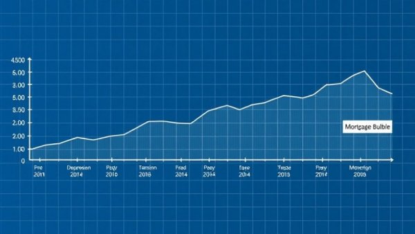 Chart illustrating reimagined mortgage market trends over different eras.