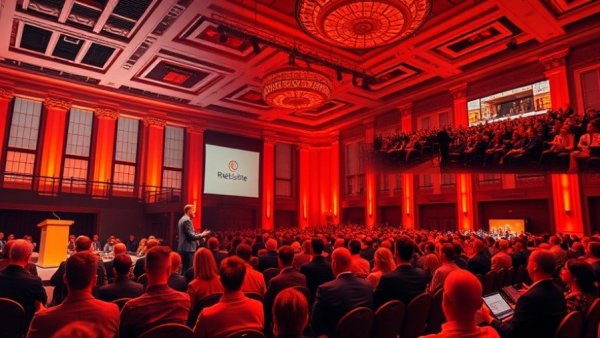 NAR changes real estate conference collage with speakers and audience.